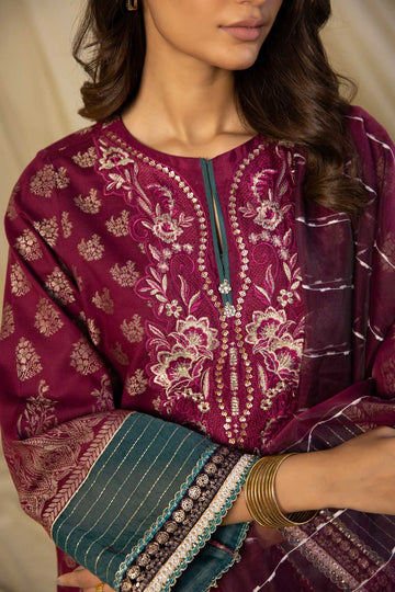 Sapphire PEE SG22V12 9 1 3 Piece - Embroidered Jacquard Suit Winter Vol 1 RTW 2022 Online Shopping